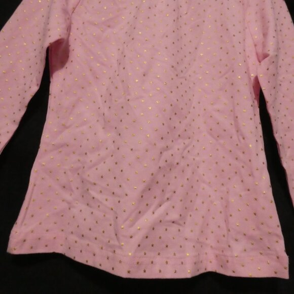 TANGERINE | size 5 | Pink Long Sleeve Shirt With Sparkling Gold Stars | NWOT - Picture 6 of 15